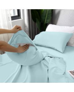 LDC LUX DECOR COLLECTION LUX Décor Twin Sheet Set Microfiber 4 Piece, Bundle of 3
