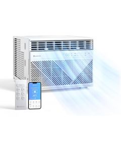 CCC COMFORT ZONE Comfort Zone Window Mounted Smart Wi-Fi Room Air Conditioner with Digital