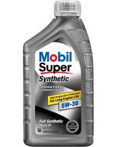 Mobil Super 112914-UNIT 5W-30 Synthetic Motor Oil - 1, Bundle of 3