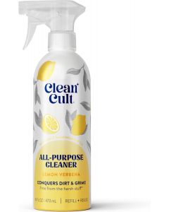 Cleancult Lemon Verbena - All Purpose Cleaner Aluminum 1 Pack, 16 oz, Bundle of 6