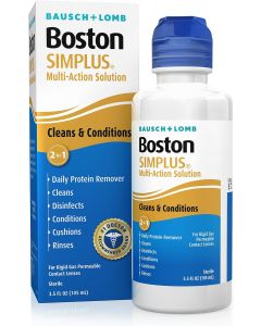 Boston SIMPLUS Multi-Action RGP Contact Lens Solution, Bundle of 3
