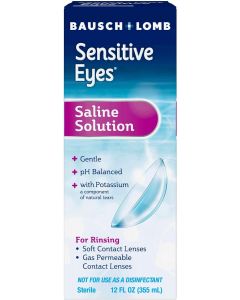 Bausch + Lomb Sensitive Eyes Saline Solution, Bundle of 2