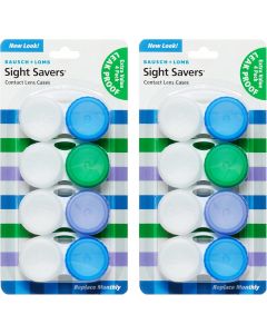 Bausch + Lomb Bausch &amp; Lomb Sight Savers Leak Proof Contact Pack of 2, 4 Count, Bundle of 2