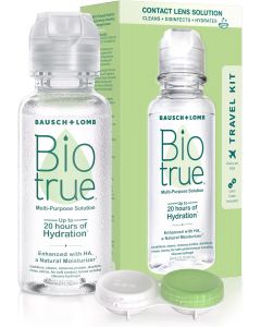 Biotrue Multi-Purpose Contact Lens Solution with Lens Case, Bundle of 7