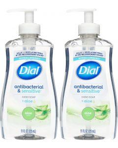 Dial Liquid Hand Soap Antibacterial Pack of 2, Bundle of 5