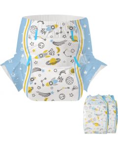 CutiePlusU Diaper Sample 2 Pieces Blue Medium 28&quot;-38&quot;, Bundle of 2