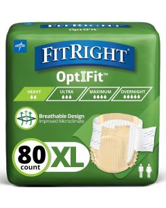 [Delivered by May 4, 2026] FitRight Adult Diapers 80 Count, 56in, 64in
