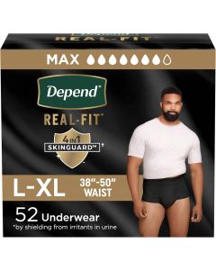 [Delivered by May 3, 2026] Depend Real Fit Adult Diapers 52 Count