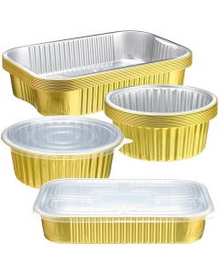 Baderke 20 Pack Gold Aluminum Oven Safe 20 Pack, 7 Inch, 9x13 Inch