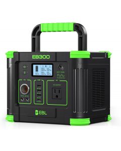 [Delivered by May 7, 2026] EBL Portable Power Station 288.6Wh 330W Solar Generator Pure Sine Wave AC Output (600W Peak) with 5W Wireless