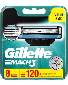 Gillette Mach 3 Razor Refill Cartridges 8 Count 8 Count