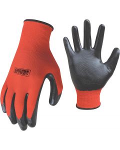 GREASE MONKEY General Purpose Nitrile Coated Work Gloves with, Bundle of 2