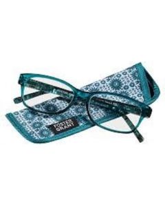 Foster Grant Pearla Reading Glasses Teal +2.00 Glass, Bundle of 2