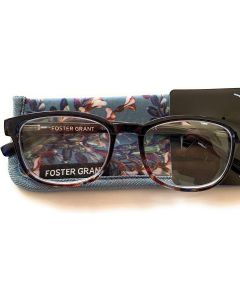 Foster Grant Reading Glasses Misha Blue 3.25 Glass, Bundle of 3