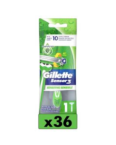 [Delivered by May 4, 2026] Gillette Sensor3 Sensitive Men's Disposable Razor