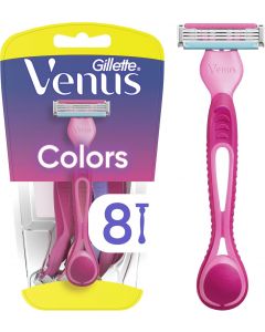 Gillette Venus Simply3 Disposable Razors for Women 8 Count, Bundle of 3