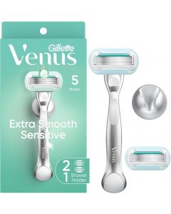 Gillette Venus Extra Smooth Sensitive Razor for Women Metal, Bundle of 2