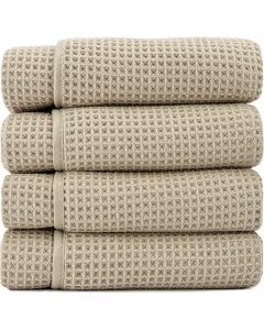 [Delivered by May 11, 2026] S&T INC. S&T INC. Aura Microfiber Waffle Bath Towels Microfiber 4 Pack, 30 inches, 60 inches