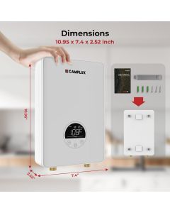 CAMPLUX ENJOY OUTDOOR LIFE CAMPLUX Tankless Water Heater Electric Electric