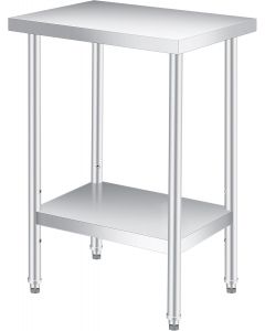 EliteEdge ﻿ Stainless Steel Prep Table 24x12 Inches Stainless Steel Heavy Duty 24x12 Inches
