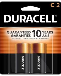 DURACELL Coppertop C Batteries 2 Count, Bundle of 4