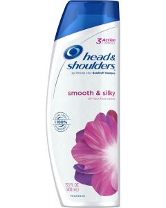 Head &amp; Shoulders Smooth &amp; Silky Anti-Dandruff Shampoo 13.5, Bundle of 2
