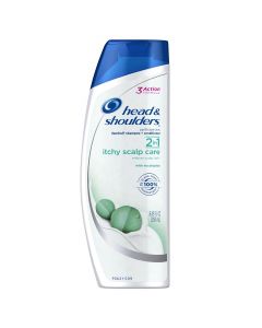 Head &amp; Shoulders Head and Shoulders Itchy Scalp Care with Eucalyptus 2-in-1 Anti-Dandruff Shampoo +, Bundle of 3