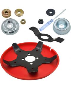 NeJesZoe Brush Cutter Blade Multifunctional Trimmer Head with Adapter Kits, Bundle of 3