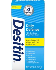 Desitin Daily Defense Baby Diaper Rash Cream with Hypoallergenic 2 oz, Bundle of 6
