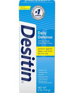 Desitin Daily Defense Baby Diaper Rash Cream with Hypoallergenic 4 oz, Bundle of 3