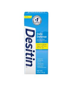Desitin Daily Defense Baby Diaper Rash Cream with Hypoallergenic 4 oz, Bundle of 4