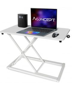 Aconcept Extra-Slim 24 x 14 inch White Lift Standing 14 inch, 24 x 14 inch