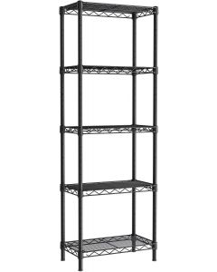 Golpart 5Tier Adjustable Storage Shelves Metal Wire Shelving Standing Shelf Metal