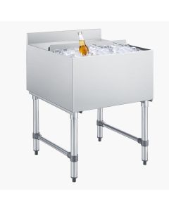 VEVOR Commercial Ice Bin Stainless Steel Ice Chest with Stainless Steel 24 Inch