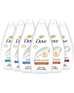 [Delivered by May 4, 2026] Dove Body Wash Variety 6-Pack – Hydrate 6-Pack, 15.2 Oz