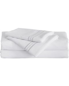 Furinno Angeland Vienne 4-Piece Microfiber Bed Sheet Set Microfiber 4-Piece, Bundle of 2