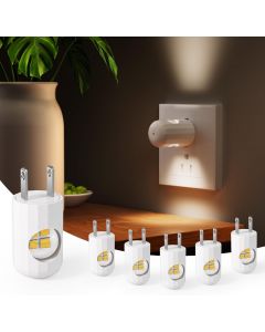 GEPLAD 6-Pack LED Night Light Plug-in 6-Pack, Bundle of 3