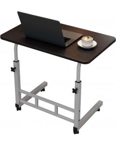 BouPower Adjustable Height Mobile Computer Desk Portable