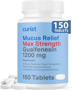 [Delivered by May 3, 2026] Curist Guaifenesin 1200 Mg Extended Release Tablets 150 Count