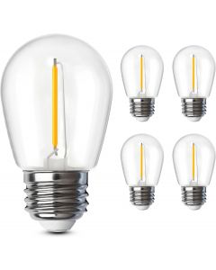 Feit Electric S14 LED Filament Light Bulbs Electric 4 Pack, Bundle of 2