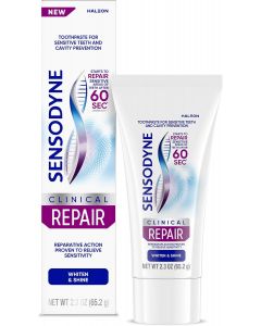 Sensodyne Clinical Repair Whiten &amp; Shine Toothpaste 2.3 oz, Bundle of 3