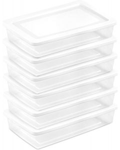 Sterilite Storage Box Plastic 6-Pack