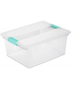 Sterilite 4-Pack Clip Box Plastic 4-Pack, 18.7 Gal