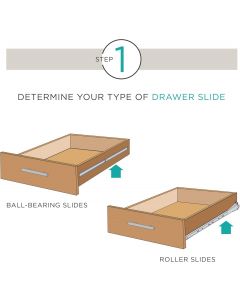 Liberty D68812C-W-TX 12 Bottom Mount Drawer Slide, Bundle of 3