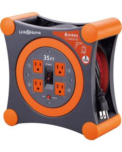Link2Home 35 Ft. Extension Cord Reel 35 Ft
