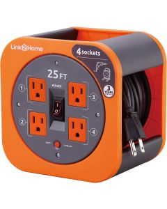 Link2Home 25 Ft. Extension Cord Reel 25 Ft