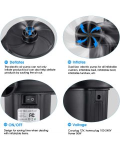 TECHSHARE Air Pump for Air Mattress, Bundle of 3