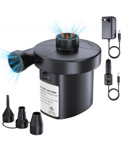 PULIDIKI Electric Air Pump for Inflatables Air Mattress Pump Electric Portable, Bundle of 2
