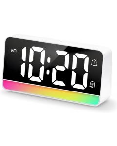 ALANAS Large Display Digital Alarm Clock for Bedrooms Digital, Bundle of 2
