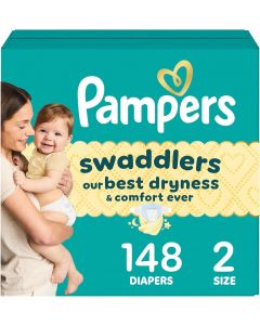 [Special Order Delivered by May 3, 2026] Pampers Swaddlers Diapers 148 Count, 22 lbs